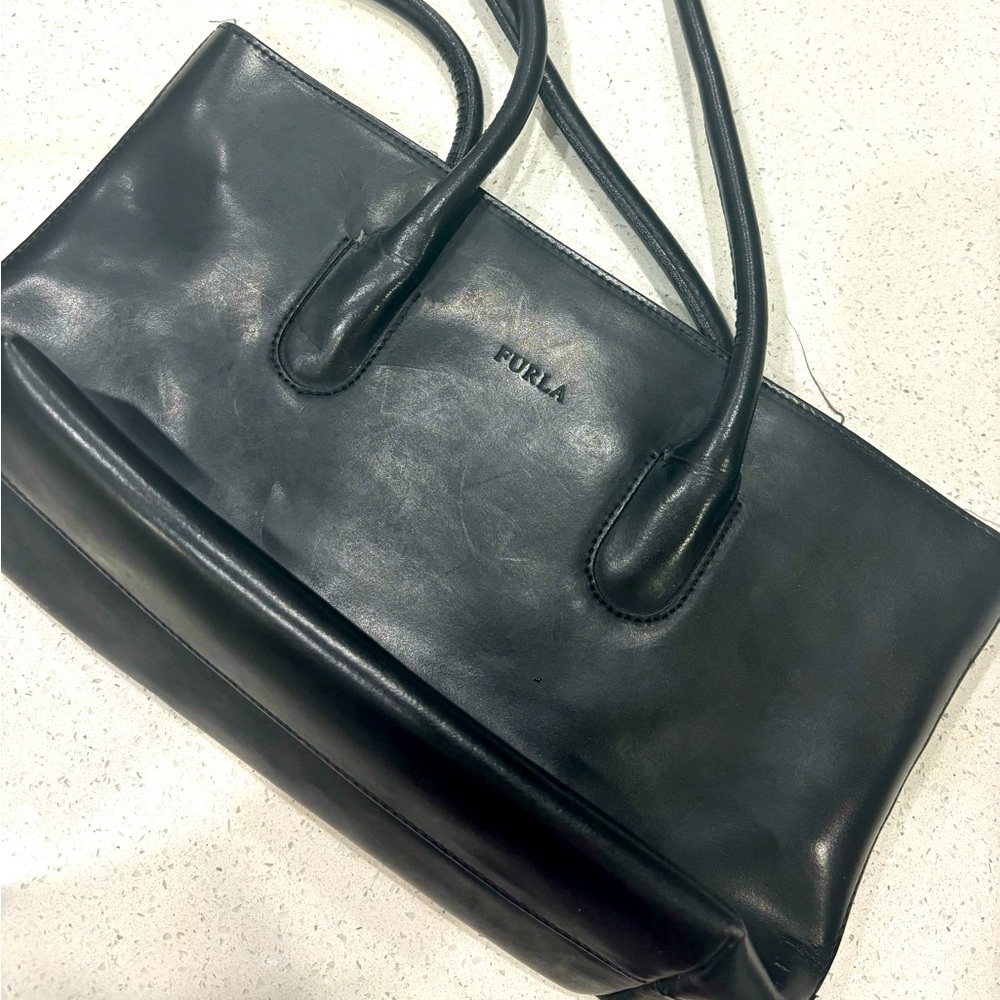 Furla Black Leather Bag